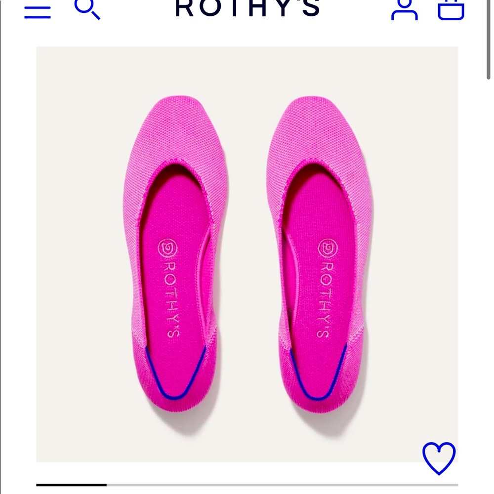 Rothys strawberry ice square